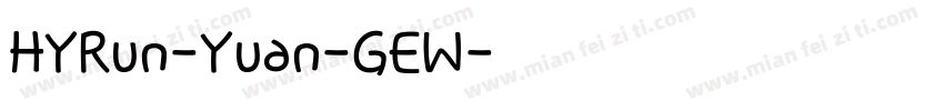 HYRun-Yuan-GEW字体转换