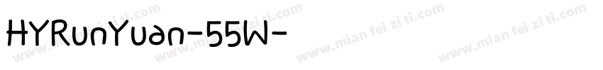 HYRunYuan-55W字体转换