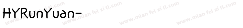 HYRunYuan字体转换