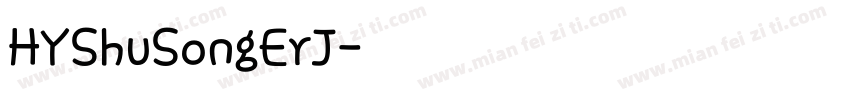 HYShuSongErJ字体转换