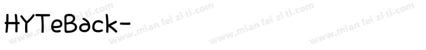 HYTeBack字体转换