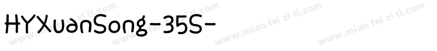 HYXuanSong-35S字体转换
