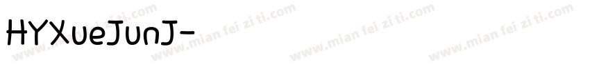 HYXueJunJ字体转换