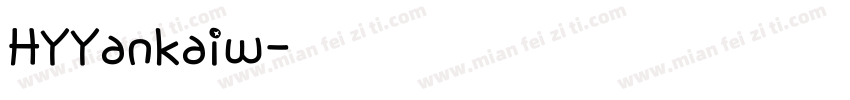 HYYankaiw字体转换