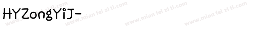 HYZongYiJ字体转换