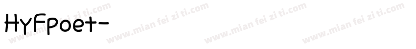 HyFpoet字体字体转换