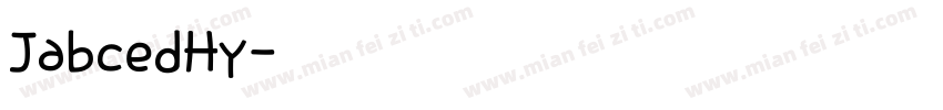 JabcedHy字体转换