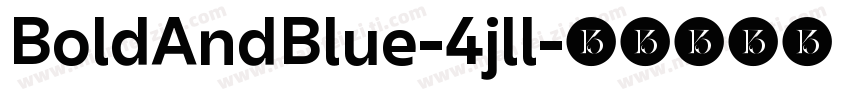 BoldAndBlue-4jll字体转换