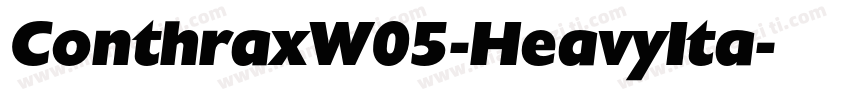 ConthraxW05-HeavyIta字体转换