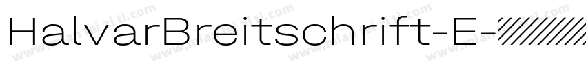 HalvarBreitschrift-E字体转换