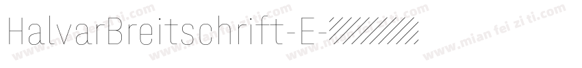 HalvarBreitschrift-E字体转换