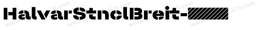 HalvarStnclBreit字体转换