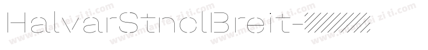 HalvarStnclBreit字体转换