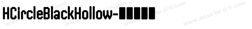 HCircleBlackHollow字体转换