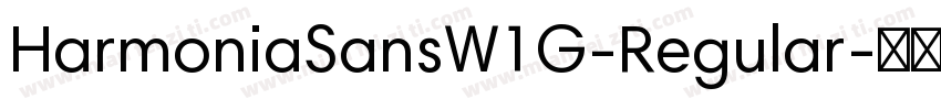 HarmoniaSansW1G-Regular字体转换