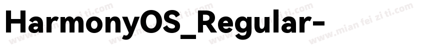 HarmonyOS_Regular字体转换