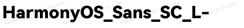 HarmonyOS_Sans_SC_L字体转换