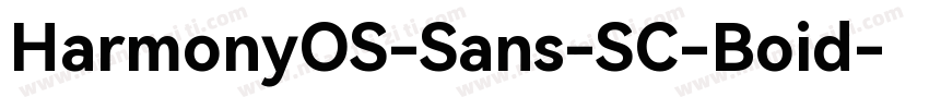 HarmonyOS-Sans-SC-Boid字体转换