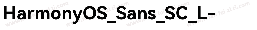 HarmonyOS_Sans_SC_L字体转换