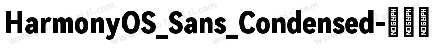 HarmonyOS_Sans_Condensed字体转换