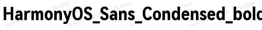 HarmonyOS_Sans_Condensed_bold字体转换
