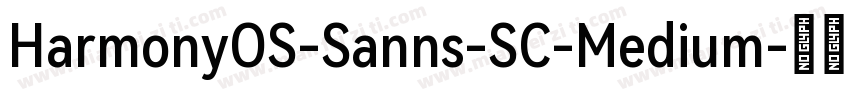 HarmonyOS-Sanns-SC-Medium字体转换