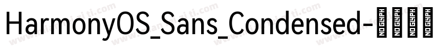 HarmonyOS_Sans_Condensed字体转换