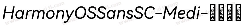 HarmonyOSSansSC-Medi字体转换