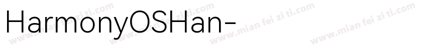 HarmonyOSHan字体转换