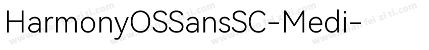 HarmonyOSSansSC-Medi字体转换