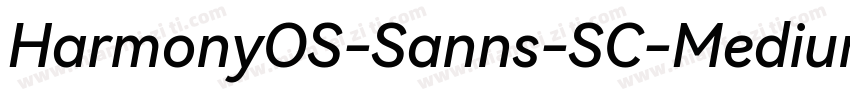 HarmonyOS-Sanns-SC-Medium字体转换