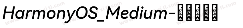 HarmonyOS_Medium字体转换