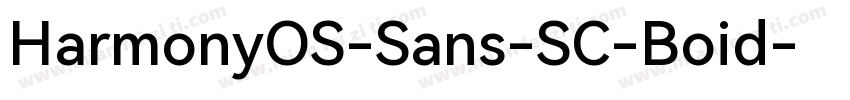 HarmonyOS-Sans-SC-Boid字体转换