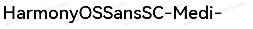 HarmonyOSSansSC-Medi字体转换