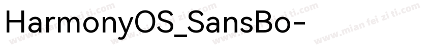 HarmonyOS_SansBo字体转换