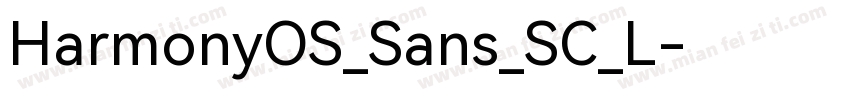 HarmonyOS_Sans_SC_L字体转换