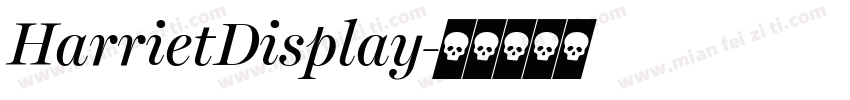 HarrietDisplay字体转换