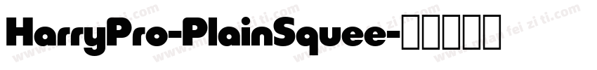 HarryPro-PlainSquee字体转换
