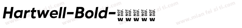 Hartwell-Bold字体转换
