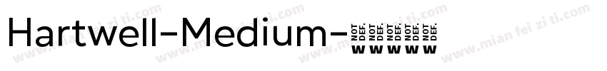 Hartwell-Medium字体转换