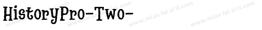 HistoryPro-Two字体转换