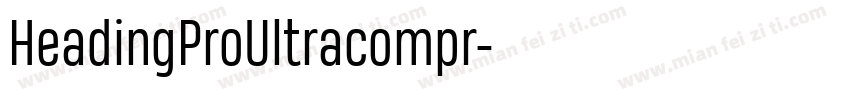 HeadingProUltracompr字体转换