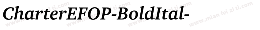 CharterEFOP-BoldItal字体转换