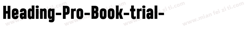 Heading-Pro-Book-trial字体转换