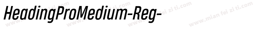 HeadingProMedium-Reg字体转换