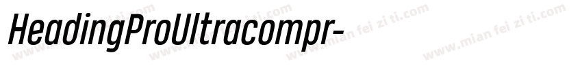 HeadingProUltracompr字体转换