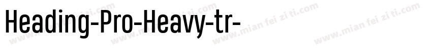 Heading-Pro-Heavy-tr字体转换