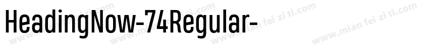 HeadingNow-74Regular字体转换