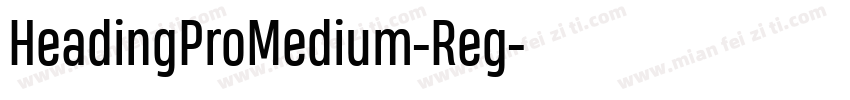 HeadingProMedium-Reg字体转换