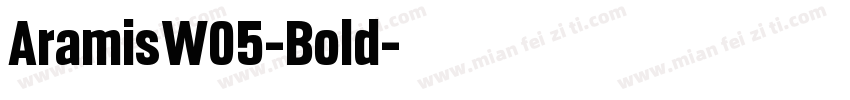 AramisW05-Bold字体转换